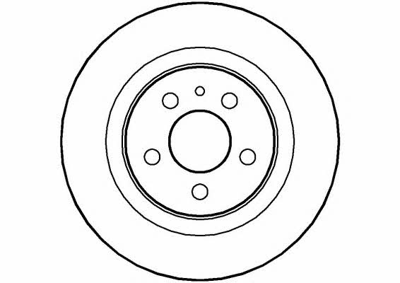 National NBD1222 Rear brake disc, non-ventilated NBD1222: Buy near me in Poland at 2407.PL - Good price!