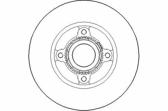 National NBD1515 Rear brake disc, non-ventilated NBD1515: Buy near me in Poland at 2407.PL - Good price!