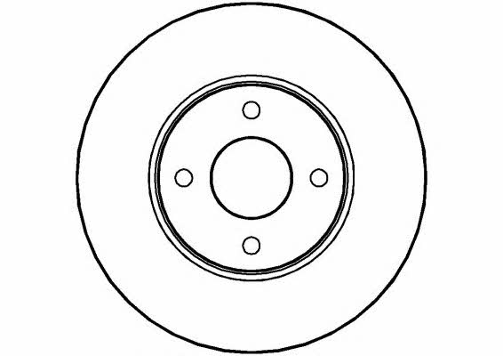 National NBD207 Front brake disc ventilated NBD207: Buy near me in Poland at 2407.PL - Good price!