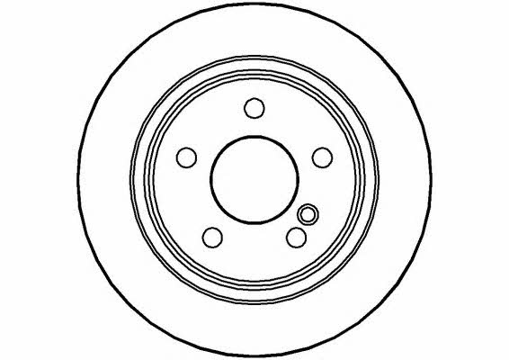 National NBD403 Rear brake disc, non-ventilated NBD403: Buy near me in Poland at 2407.PL - Good price!