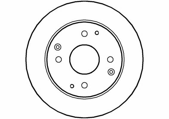 National NBD513 Rear brake disc, non-ventilated NBD513: Buy near me in Poland at 2407.PL - Good price!