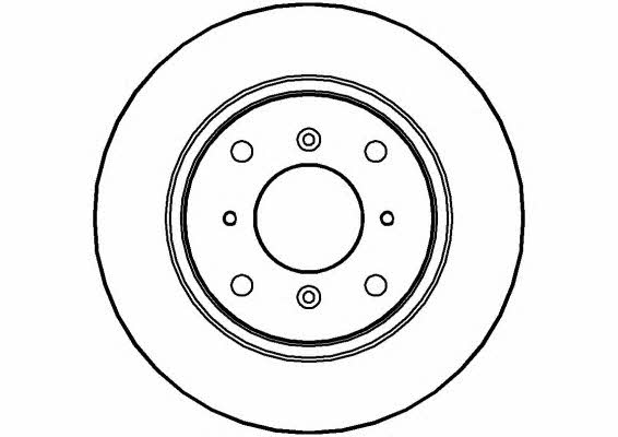 National NBD514 Rear brake disc, non-ventilated NBD514: Buy near me in Poland at 2407.PL - Good price!