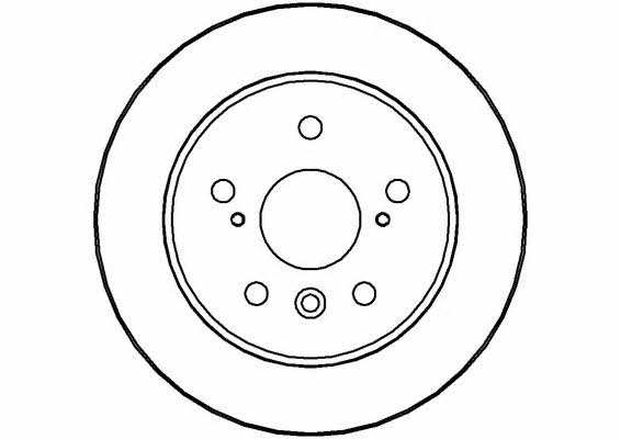 National NBD550 Rear brake disc, non-ventilated NBD550: Buy near me in Poland at 2407.PL - Good price!