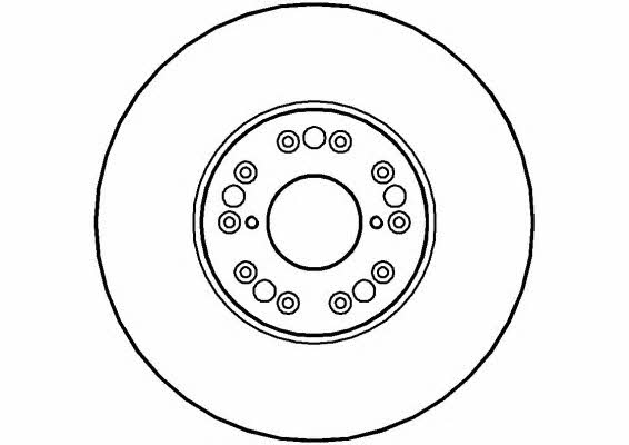 National NBD563 Front brake disc ventilated NBD563: Buy near me in Poland at 2407.PL - Good price!