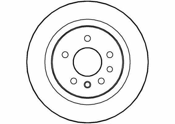 National NBD600 Rear brake disc, non-ventilated NBD600: Buy near me in Poland at 2407.PL - Good price!