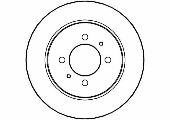 National NBD639 Rear brake disc, non-ventilated NBD639: Buy near me in Poland at 2407.PL - Good price!