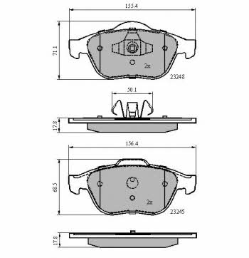 National NP2100 Brake Pad Set, disc brake NP2100: Buy near me in Poland at 2407.PL - Good price!