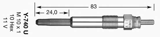 NGK 4818 Glow plug 4818: Buy near me at 2407.PL in Poland at an Affordable price!