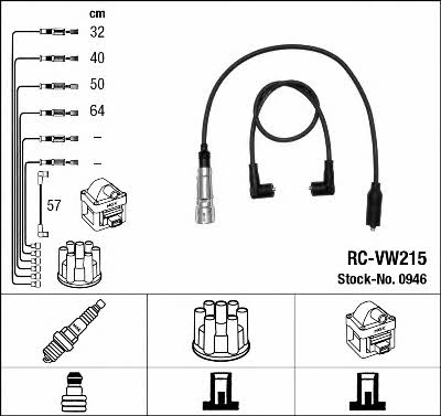 NGK 0946 Ignition cable kit 0946: Buy near me in Poland at 2407.PL - Good price!