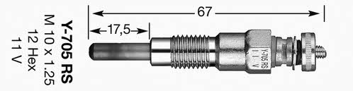 NGK 1249 Glow plug 1249: Buy near me at 2407.PL in Poland at an Affordable price!