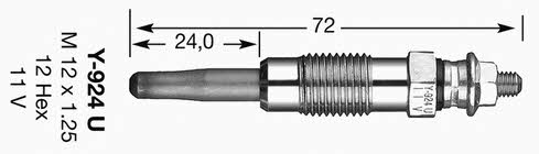 NGK 4950 Glow plug 4950: Buy near me at 2407.PL in Poland at an Affordable price!