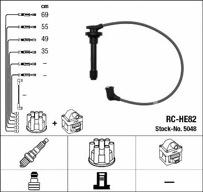 NGK 5048 Ignition cable kit 5048: Buy near me in Poland at 2407.PL - Good price!