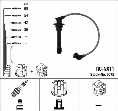 NGK 5075 Ignition cable kit 5075: Buy near me in Poland at 2407.PL - Good price!