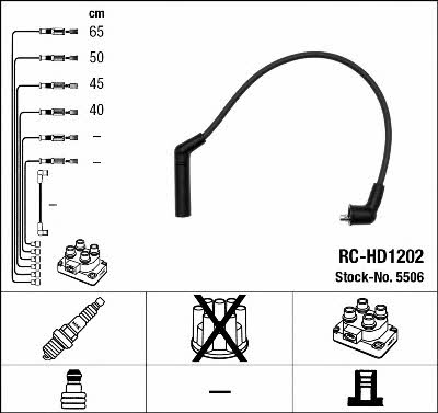 NGK 5506 Ignition cable kit 5506: Buy near me in Poland at 2407.PL - Good price!