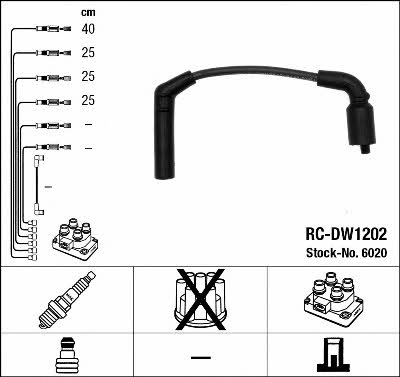 NGK 6020 Ignition cable kit 6020: Buy near me in Poland at 2407.PL - Good price!