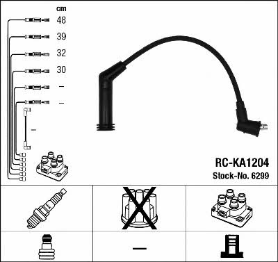 NGK 6299 Ignition cable kit 6299: Buy near me in Poland at 2407.PL - Good price!