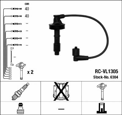 NGK 6304 Ignition cable kit 6304: Buy near me in Poland at 2407.PL - Good price!