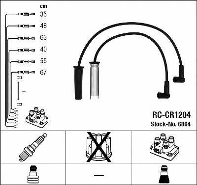 NGK 6864 Ignition cable kit 6864: Buy near me in Poland at 2407.PL - Good price!
