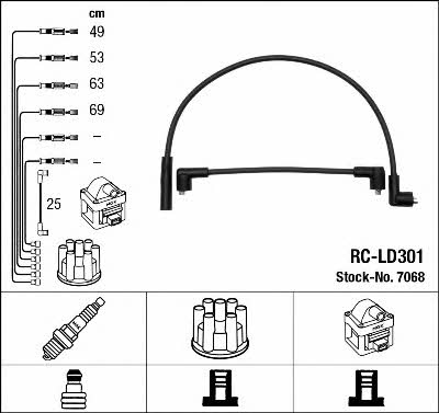 NGK 7068 Ignition cable kit 7068: Buy near me at 2407.PL in Poland at an Affordable price!