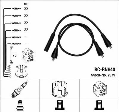 NGK 7379 Ignition cable kit 7379: Buy near me in Poland at 2407.PL - Good price!