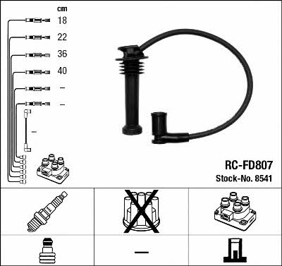 NGK 8541 Ignition cable kit 8541: Buy near me in Poland at 2407.PL - Good price!