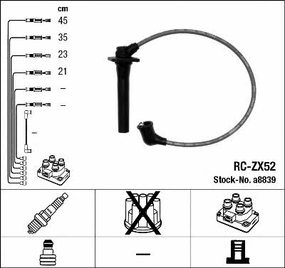 NGK 8839 Ignition cable kit 8839: Buy near me in Poland at 2407.PL - Good price!