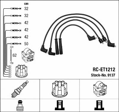 NGK 9137 Ignition cable kit 9137: Buy near me in Poland at 2407.PL - Good price!