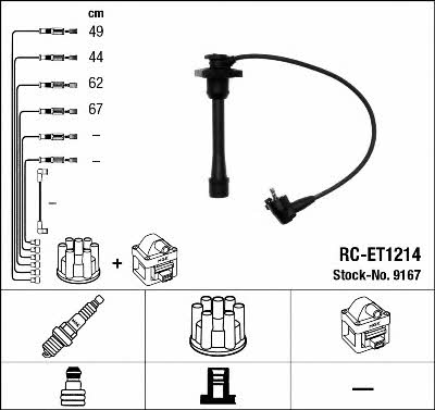 NGK 9167 Ignition cable kit 9167: Buy near me in Poland at 2407.PL - Good price!