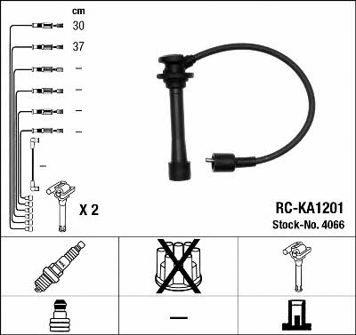 NGK 4066 Провода высоковольтные, комплект 4066: Отличная цена - Купить в Польше на 2407.PL!