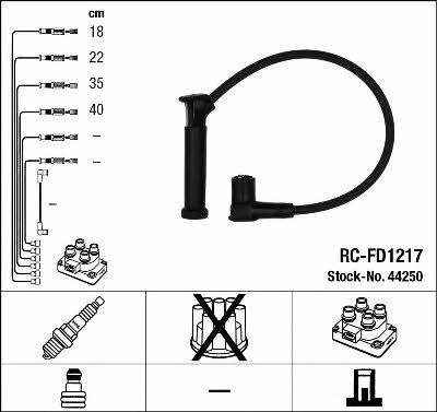 NGK 44250 Ignition cable kit 44250: Buy near me in Poland at 2407.PL - Good price!