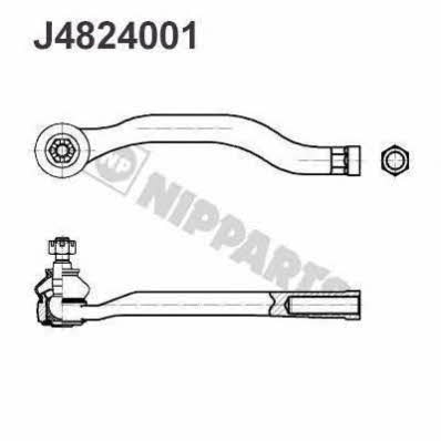 Nipparts J4824001 Tie rod end outer J4824001: Buy near me in Poland at 2407.PL - Good price!