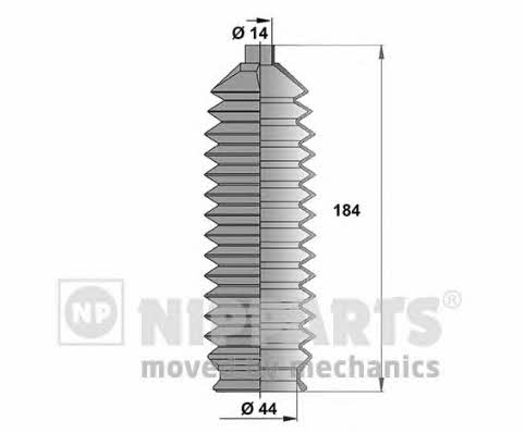 Nipparts N2843021 Osłona przeciwpyłowa drążka kierowniczego, komplet N2843021: Dobra cena w Polsce na 2407.PL - Kup Teraz!