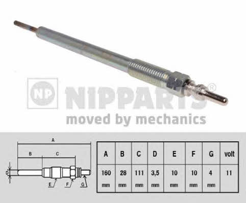 Nipparts N5715019 Glow plug N5715019: Buy near me at 2407.PL in Poland at an Affordable price!