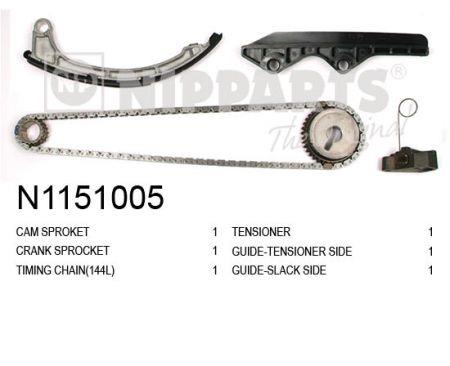 Nipparts N1151005 Timing chain kit N1151005: Buy near me in Poland at 2407.PL - Good price!