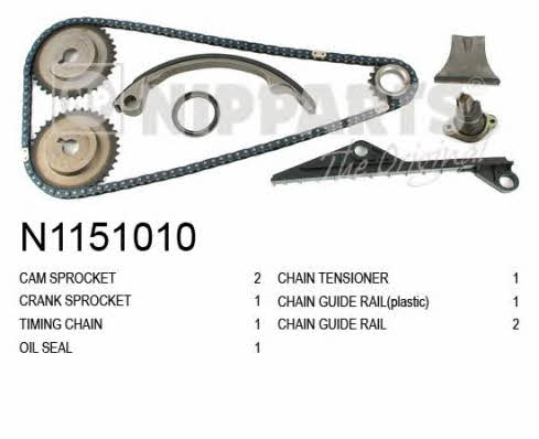Nipparts N1151010 Timing chain kit N1151010: Buy near me in Poland at 2407.PL - Good price!