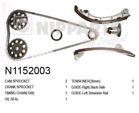 Nipparts N1152003 Комплект ланцюга ГРМ N1152003: Приваблива ціна - Купити у Польщі на 2407.PL!