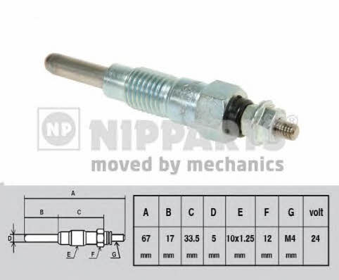 Nipparts J5711015 Świeca żarowa J5711015: Dobra cena w Polsce na 2407.PL - Kup Teraz!