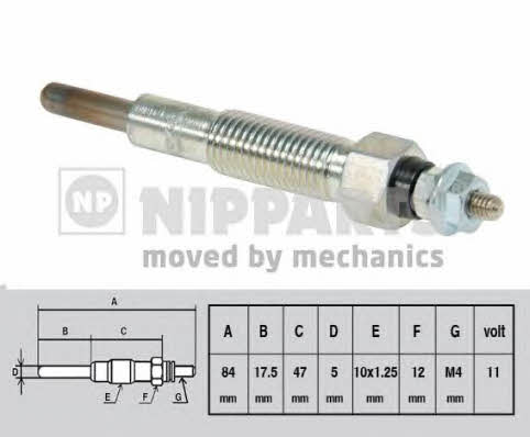 Nipparts J5713011 Свеча накаливания J5713011: Отличная цена - Купить в Польше на 2407.PL!