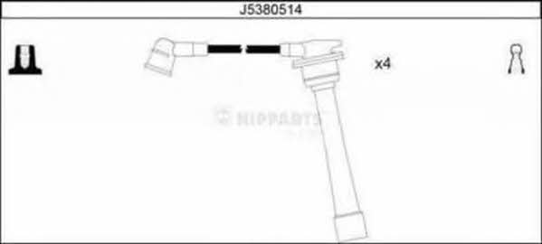 Nipparts J5380514 Ignition cable kit J5380514: Buy near me in Poland at 2407.PL - Good price!