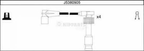 Nipparts J5380905 Ignition cable kit J5380905: Buy near me in Poland at 2407.PL - Good price!