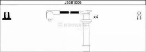 Nipparts J5381006 Ignition cable kit J5381006: Buy near me in Poland at 2407.PL - Good price!