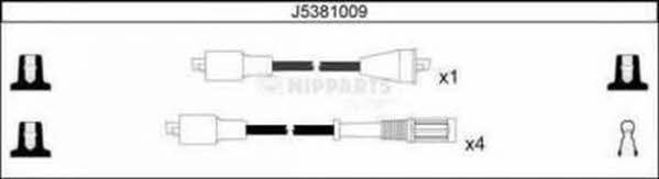 Nipparts J5381009 Провода высоковольтные, комплект J5381009: Отличная цена - Купить в Польше на 2407.PL!