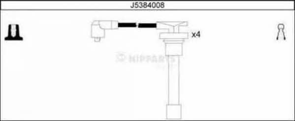 Nipparts J5384008 Przewody wysokiego napięcia, komplet J5384008: Dobra cena w Polsce na 2407.PL - Kup Teraz!