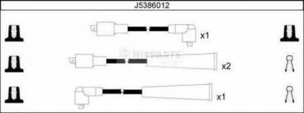 Nipparts J5386012 Przewody wysokiego napięcia, komplet J5386012: Dobra cena w Polsce na 2407.PL - Kup Teraz!