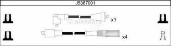 Nipparts J5387001 Ignition cable kit J5387001: Buy near me in Poland at 2407.PL - Good price!
