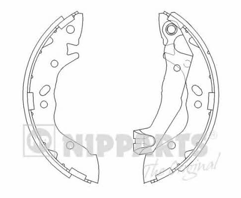 Nipparts J3500509 Brake shoe set J3500509: Buy near me in Poland at 2407.PL - Good price!