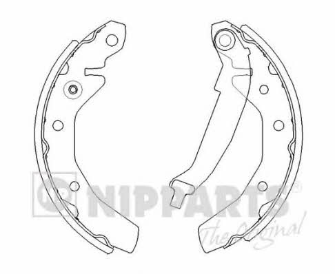 Nipparts J3500905 Brake shoe set J3500905: Buy near me in Poland at 2407.PL - Good price!