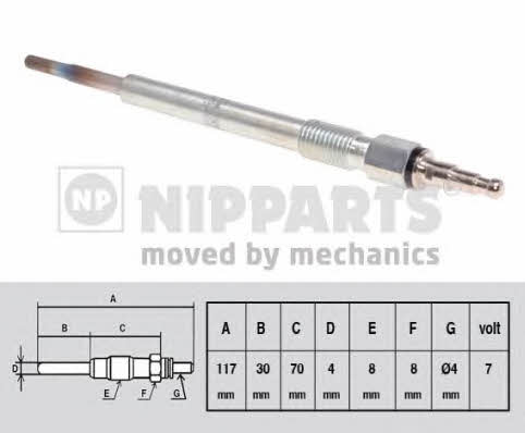 Nipparts N5715017 Glow plug N5715017: Buy near me at 2407.PL in Poland at an Affordable price!