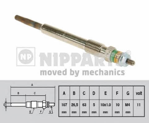 Nipparts N5718002 Glow plug N5718002: Buy near me at 2407.PL in Poland at an Affordable price!