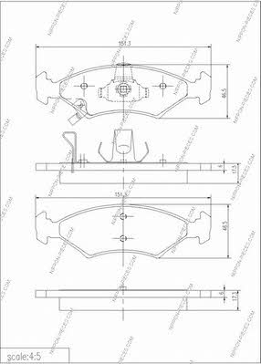 Nippon pieces K360A04 Klocki hamulcowe, zestaw K360A04: Dobra cena w Polsce na 2407.PL - Kup Teraz!